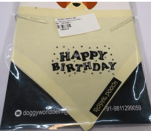 Dog Bandan Slogan Small